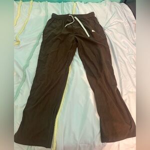 SHEIN Brown Sweatpants with White Drawstring